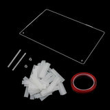 Acrylglas-Nagel-Display-Panel mit Display-Streifen und Nano-Kleber, Nagelspitzen-Display, transparente Nail-Art-Farbkarte, Nail-Art-Display, Nagelübungs-Display (transparent)