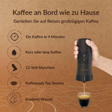 Handpresso - Handkaffee Auto 21000 | 12V Auto-Espressomaschine - 12-Volt-Espressomaschine für Autos | Senseo Pad-Espressomaschine für Autos – 12-V-Reise-Espressomaschine | 12-Volt-Espressor für Wohnmobile