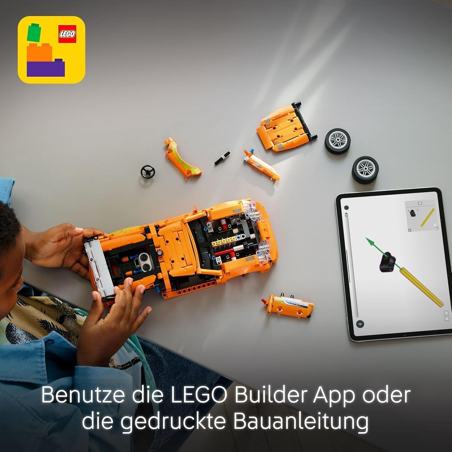 LEGO Technic Fast and Furious Toyota Supra MK4 – Spielzeugauto – Mit 6-Zylinder-Motor und aufklappbaren Türen – Modellset für Jungen und Mädchen ab 9 Jahren – Geschenkidee zum Geburtstag 42204 Bausets Beuche den LEGO-Store