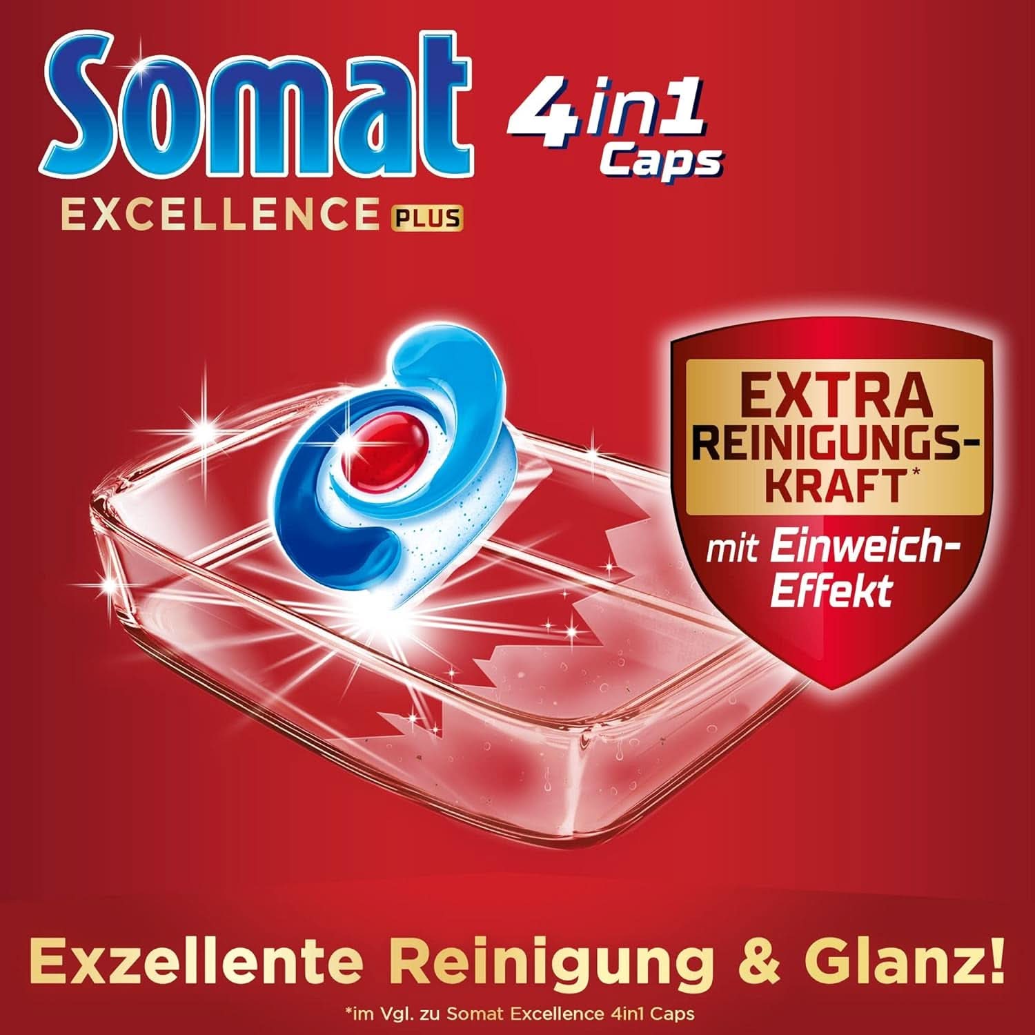 Somat Excellence plus 4In1 Caps (50 Caps), Naty Shop Spülmaschinentabs