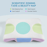 Royalisneeo Beauty-Kissen gegen Rücken-, Bauch- und Seitenschmerzen, Nacken- und Schulterschmerzen-Kissen, Anti-Falten-Anti-Aging-Memory-Foam-Kissen, blau (Standard), orthopädische Nackenkissen, Naty Shop