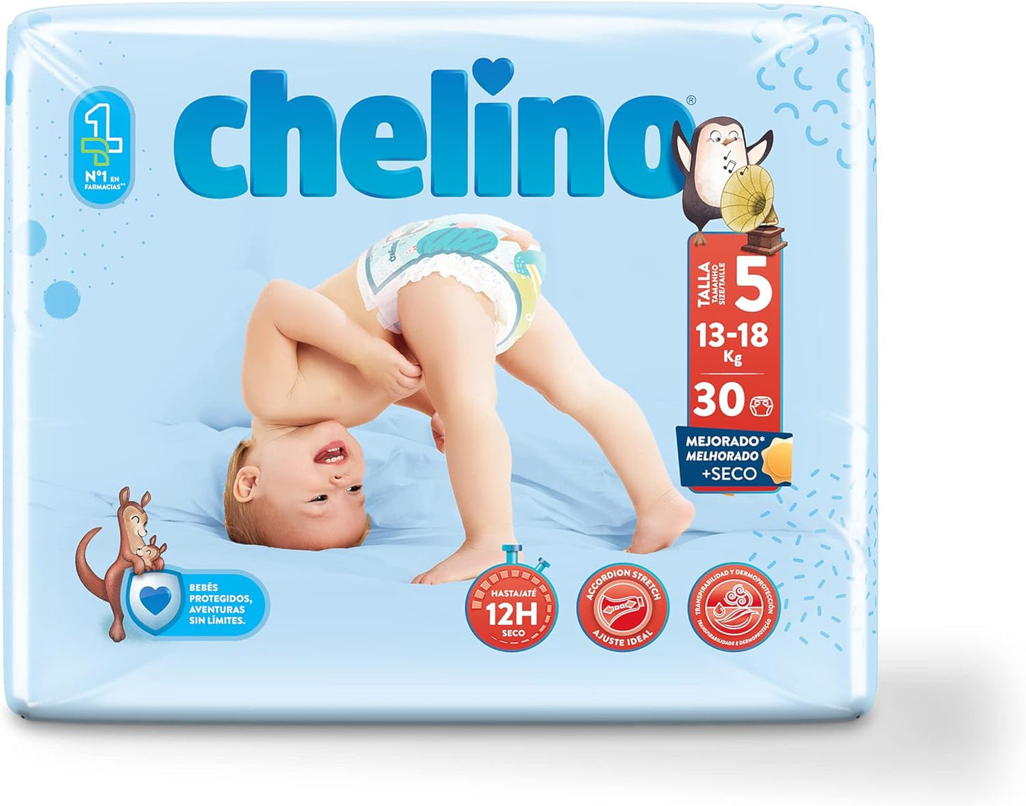 Windeln Indas Fashion & Love, Junior T 5 für 13-18 kg, (30 Stück)