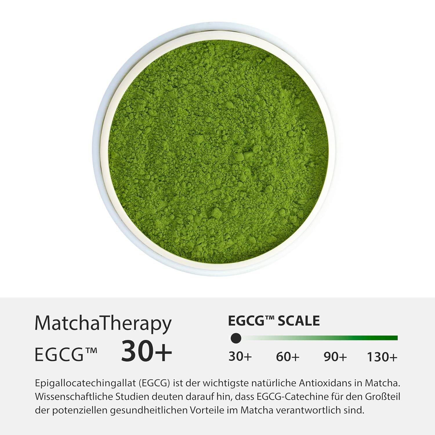 Matcha-Therapie 30+ | Bio-Matcha-Teepulver | 60 g | Mit einem nachgewiesenen Gehalt von mindestens 30 mg/g Catechin EGCG | Unterstützt das Immunsystem und das Energieniveau | Zeremonielle Qualität | Grüner Tee aus Japan