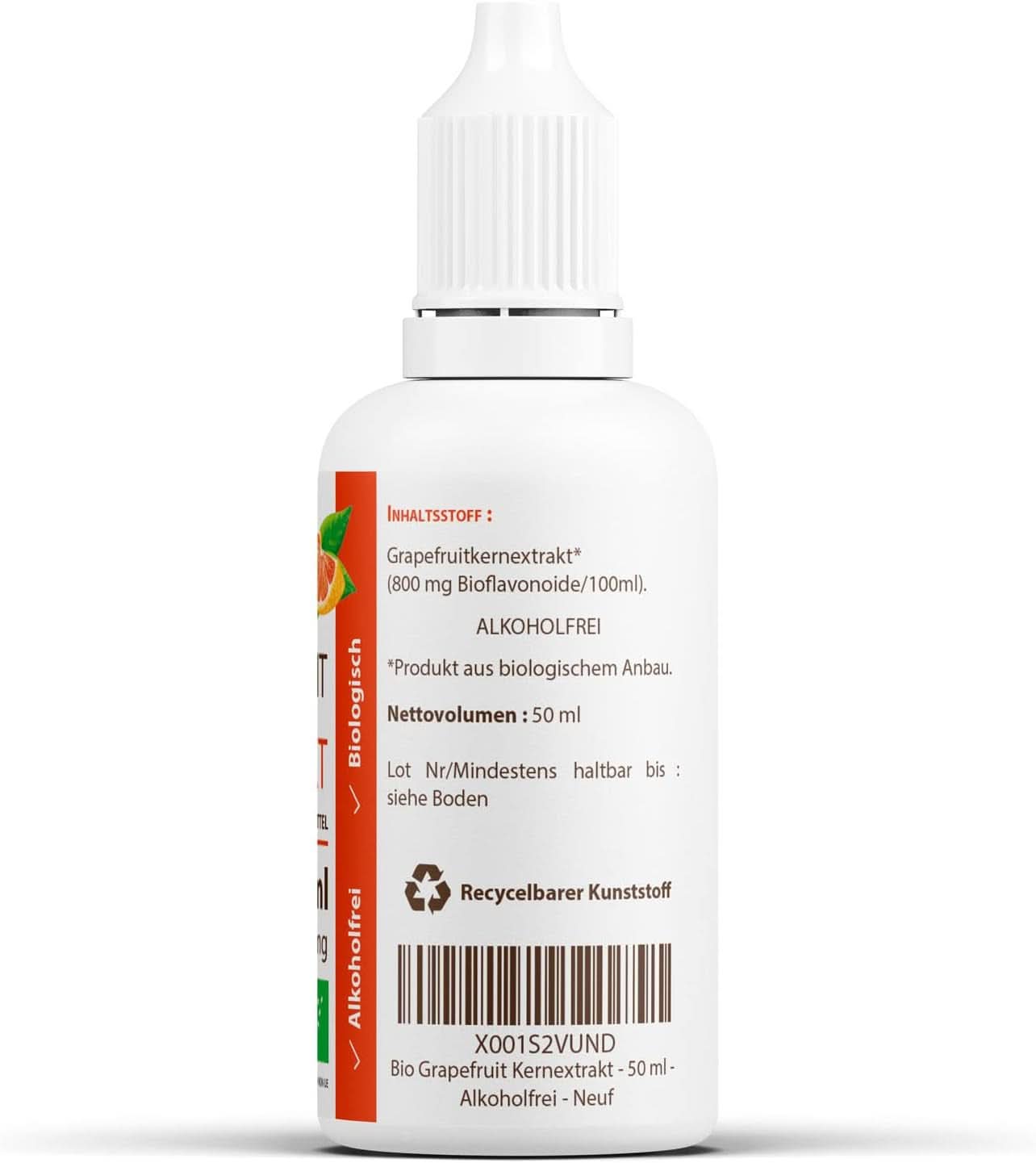 Bio-Grapefruitkernextrakt 50 ml – alkoholfrei Arome Naty Shop
