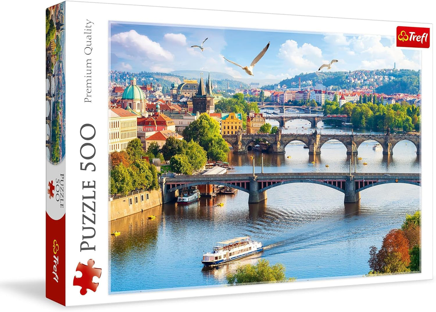 Trefl, Puzzle, Prag, Tschechische Republik, 500 Teile, Premium-Qualität, Für Erwachsene und Kinder ab 10 Jahren Puzzle Naty Shop Mehrfarbig