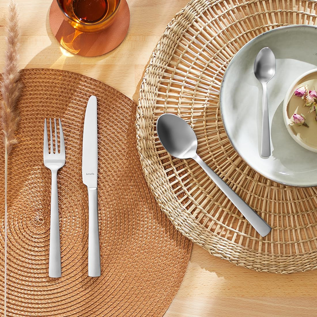 Amefa Ventura Besteckset 6 Personen, 24 Teile, Edelstahl 18/0, Kitchen Naty Shop