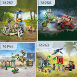 LEGO Jurassic World Rettungszentrum für Baby-Dinosaurier, Set mit kleinen Dinosaurierfiguren, darunter Triceratops, Ankylosaurus und Velociraptor, Baugeschenk für Jungen und Mädchen ab 4 Jahren 76963 Bausätze Besuchen Sie den LEGO-Store
