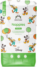 Mama Bear Disney Ultra Dry Windeln, Größe 4 (8–14 kg), Weiß, 84 Stück (1 Packung). Naty Shop Größe 4+ (9–15 kg), Einzelpackung