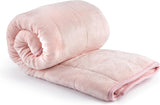 Emma Barclay beschwerte Sherpa-Decke, 127 x 152 cm, Blush Pink Emma Barclay Betten und Decken