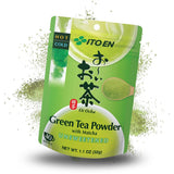 ITO EN Oi Ocha Instant-Grüntee-Pulver mit Matcha – Ungesüßter Matcha-Grüntee aus Japan – 1 x 32 g