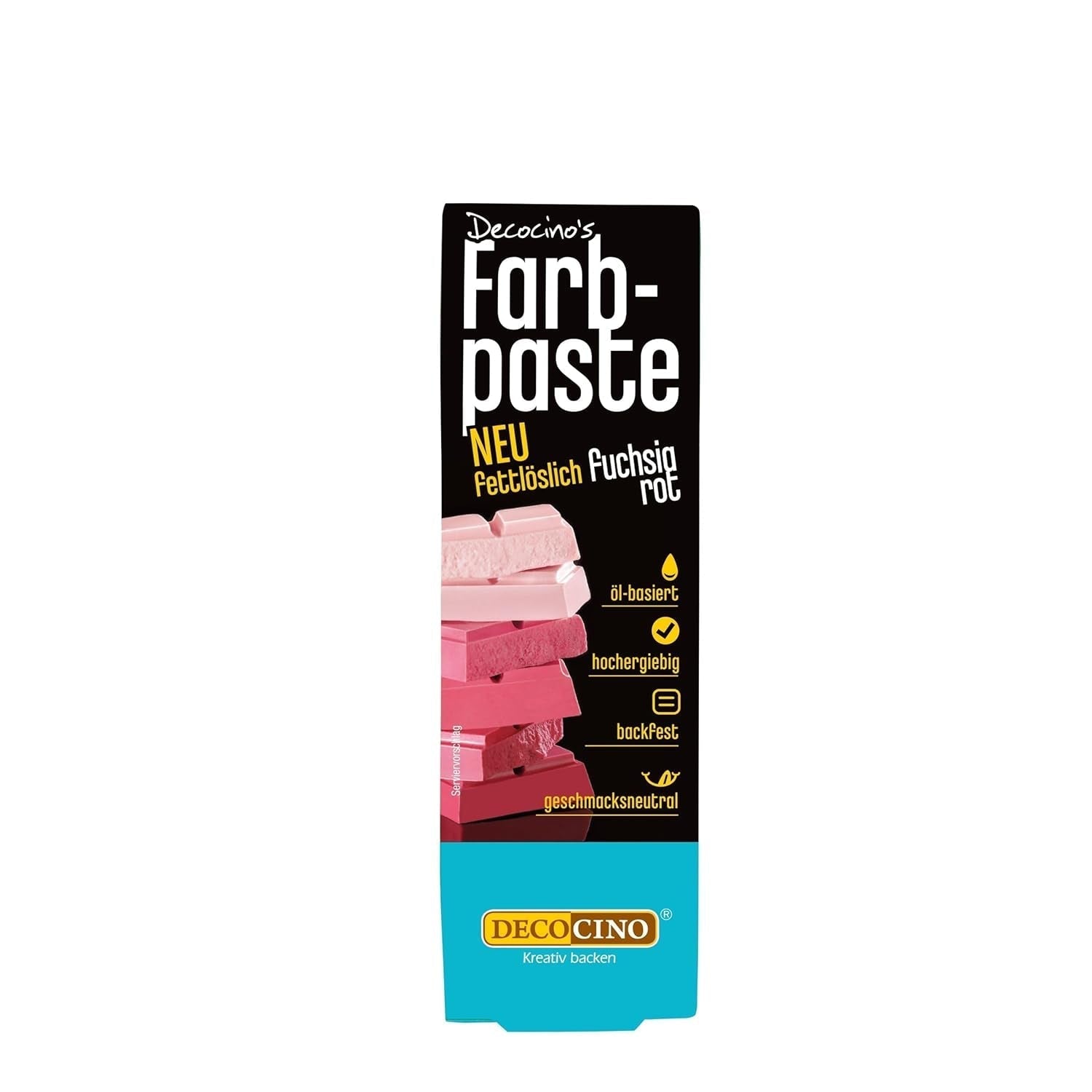 DECOCINO Gelbe fettlösliche Farbpaste – 15 g – Lebensmittelfarbe auf Ölbasis, ideal zum Färben von Schokolade, Buttercreme, Fondant oder Keksteig