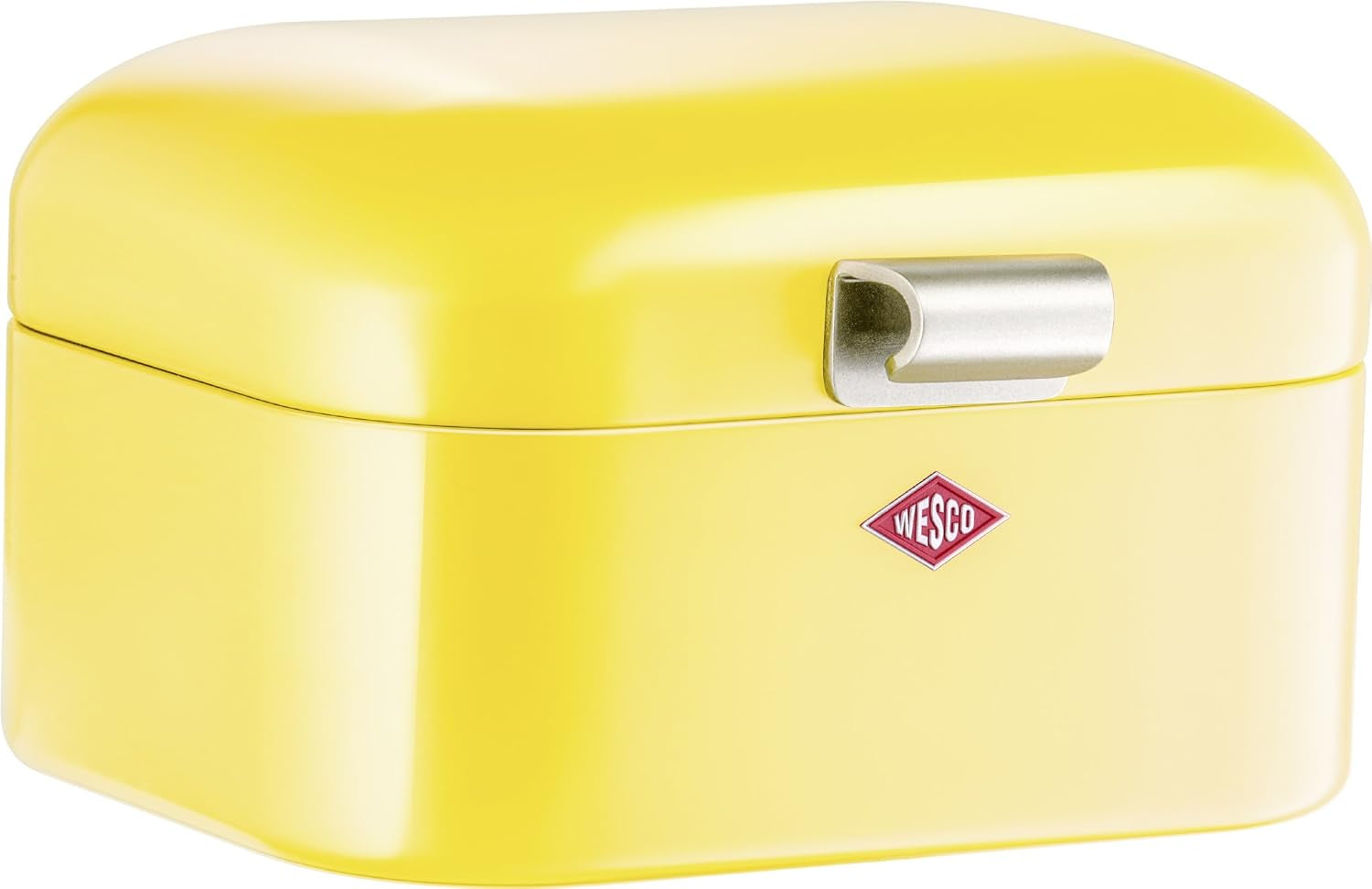 Wesco 235 001 Mini Grandy Brotkorb 17 x 18 x 12 cm (L/B/H) rosa, Edelstahl Frischhalteboxen Naty Shop Zitronengelb