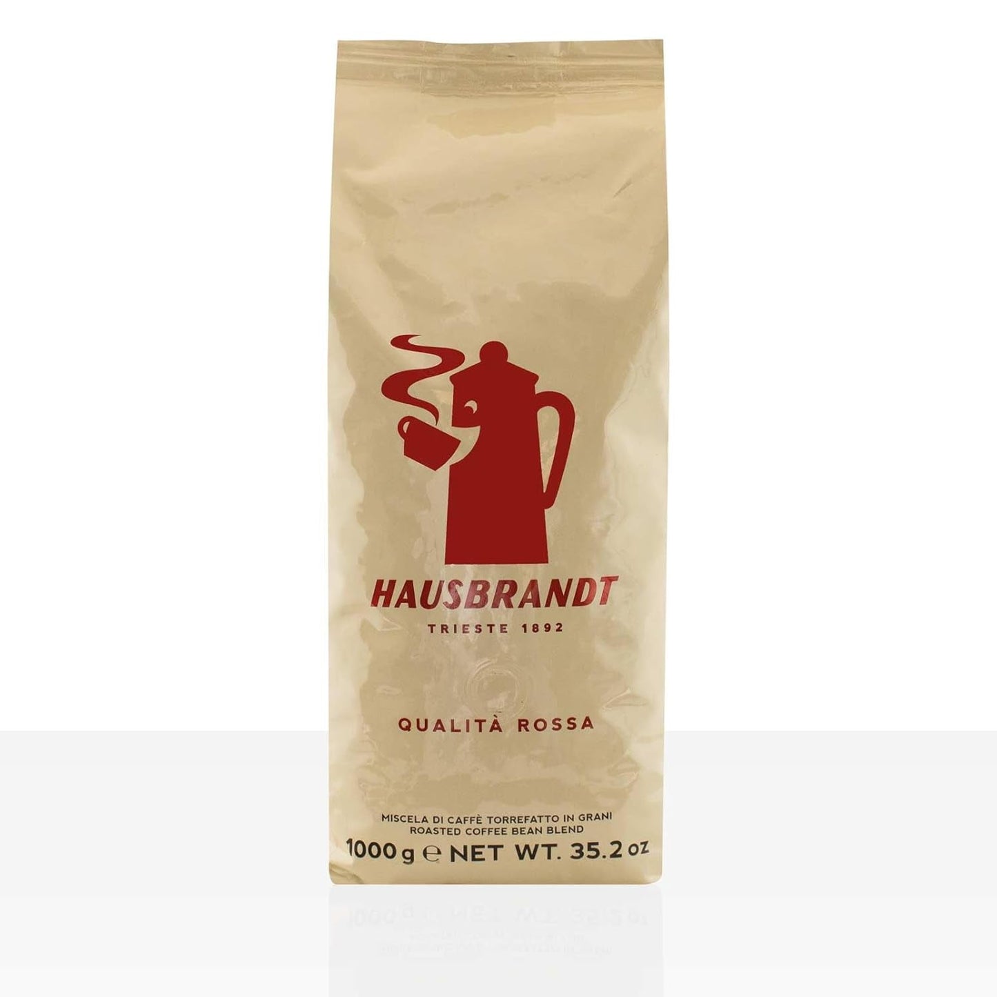 HAUSBRANDT Qualitätsroter 6 x 1kg Kaffee mit ganzen Bohnen