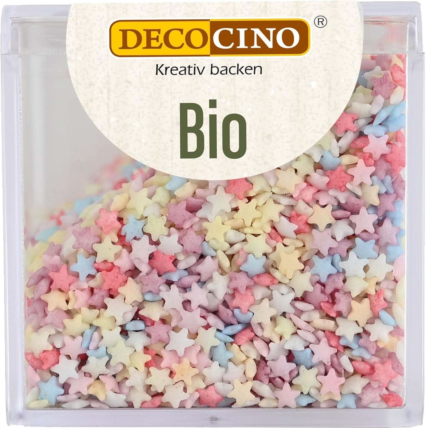 DECOCINO Bio-Streuselsterne, 50 Gramm Streusel Naty Shop
