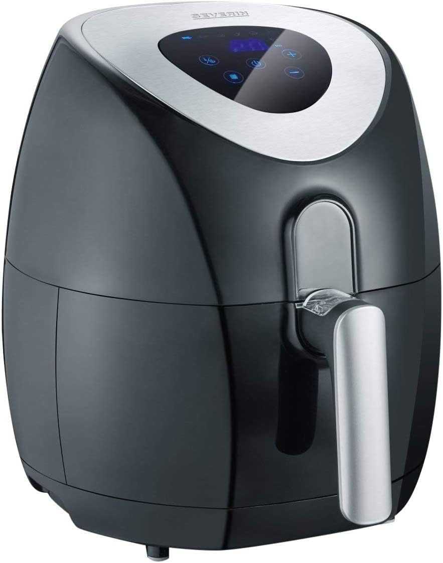 SEVERIN Doppel-Heißluftfritteuse mit Garraum 2 x 3,8 L, 8 Automatikprogramme Electrocasnice Naty Shop 3,2 Liter Garkorb / 6 Automatikprogramme