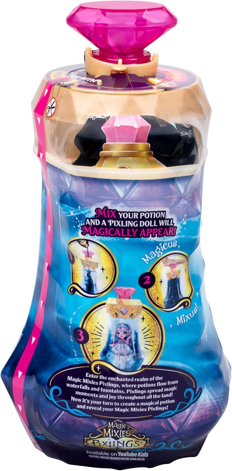 Pixlings Faye Deer Doll: Die magische Enthüllung der wunderschönen und detaillierten 16,5 cm großen Pixlings-Puppe in einer Zaubertrankflasche