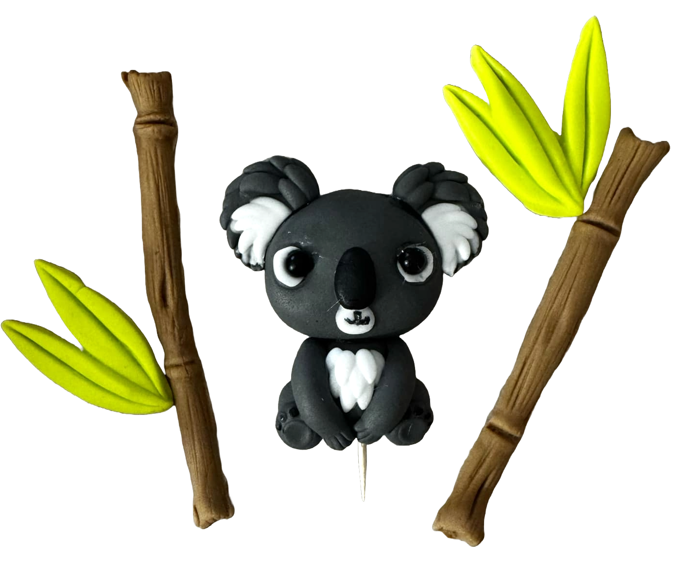 Set mit 5 essbaren Dekorationen aus Zuckerpaste, Koala-Küken-Dekorationen aus Zuckerpaste Nati Shop