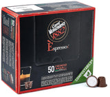 Caffè Vergnano 1882 – Èspresso kompostierbare Kaffeekapseln, kompatibel mit Nespresso, Cremoso (cremig) – Packung enthält 50 Kapseln