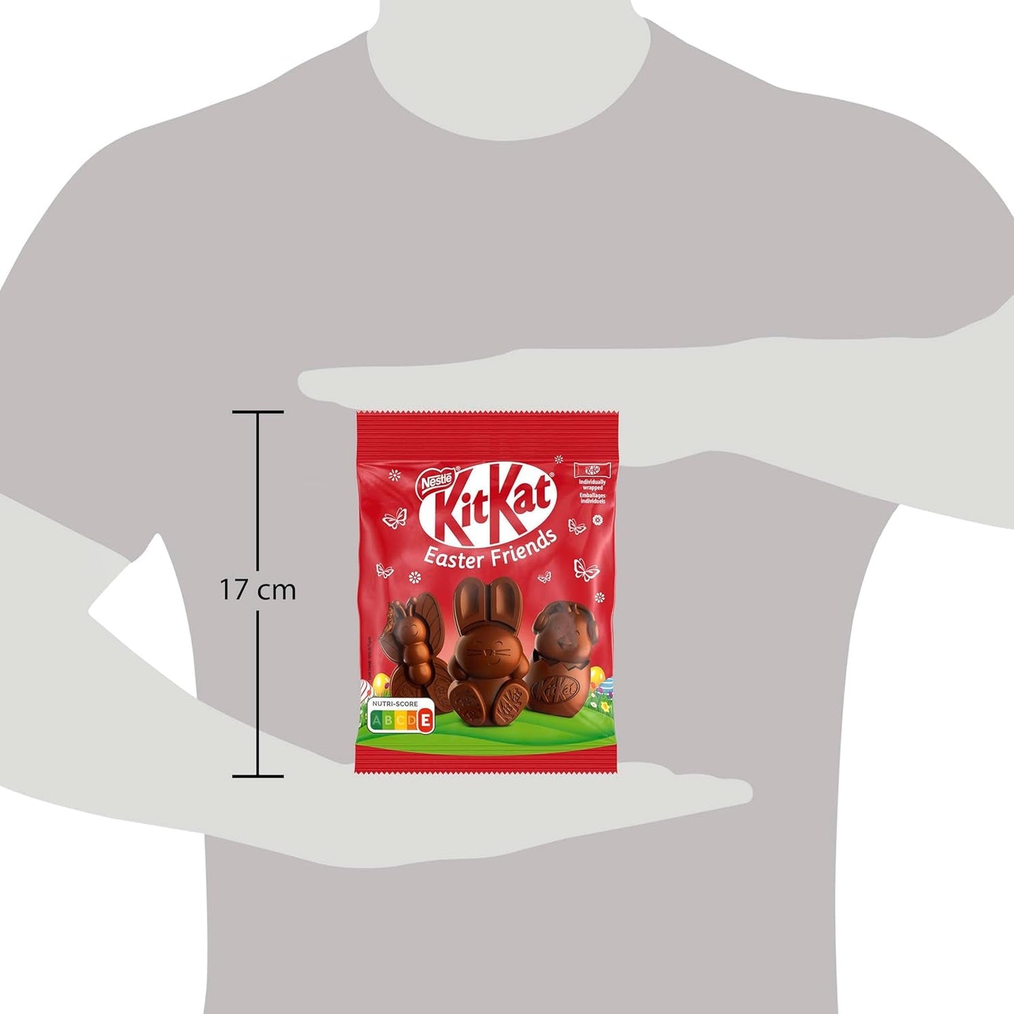 NESTLÉ Easter Friends, Oster-Minifiguren aus Vollmilchschokolade mit knusprigen Stücken, 1 Packung (1 x 65 g)