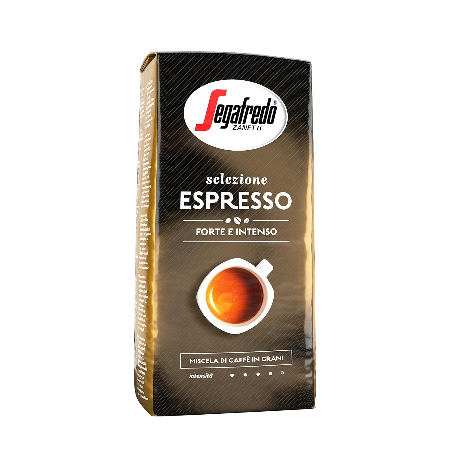 Segafredo Zanetti Selezione Espresso – Ganze Bohne (1-kg-Packung) – Geeignet für alle italienischen Kaffeespezialitäten – Mittlere bis dunkle Röstung, kräftiger und intensiver Geschmack