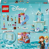 LEGO Disney Frozen Elsas Eispalast, Schloss der Eiskönigin, Prinzessin ELSA und Anna Puppenspielzeug, plus 2 Tierfiguren, tolles Geschenk für 4-jährige Mädchen und Jungen 43238 Bausets Besuchen Sie den LEGO-Store