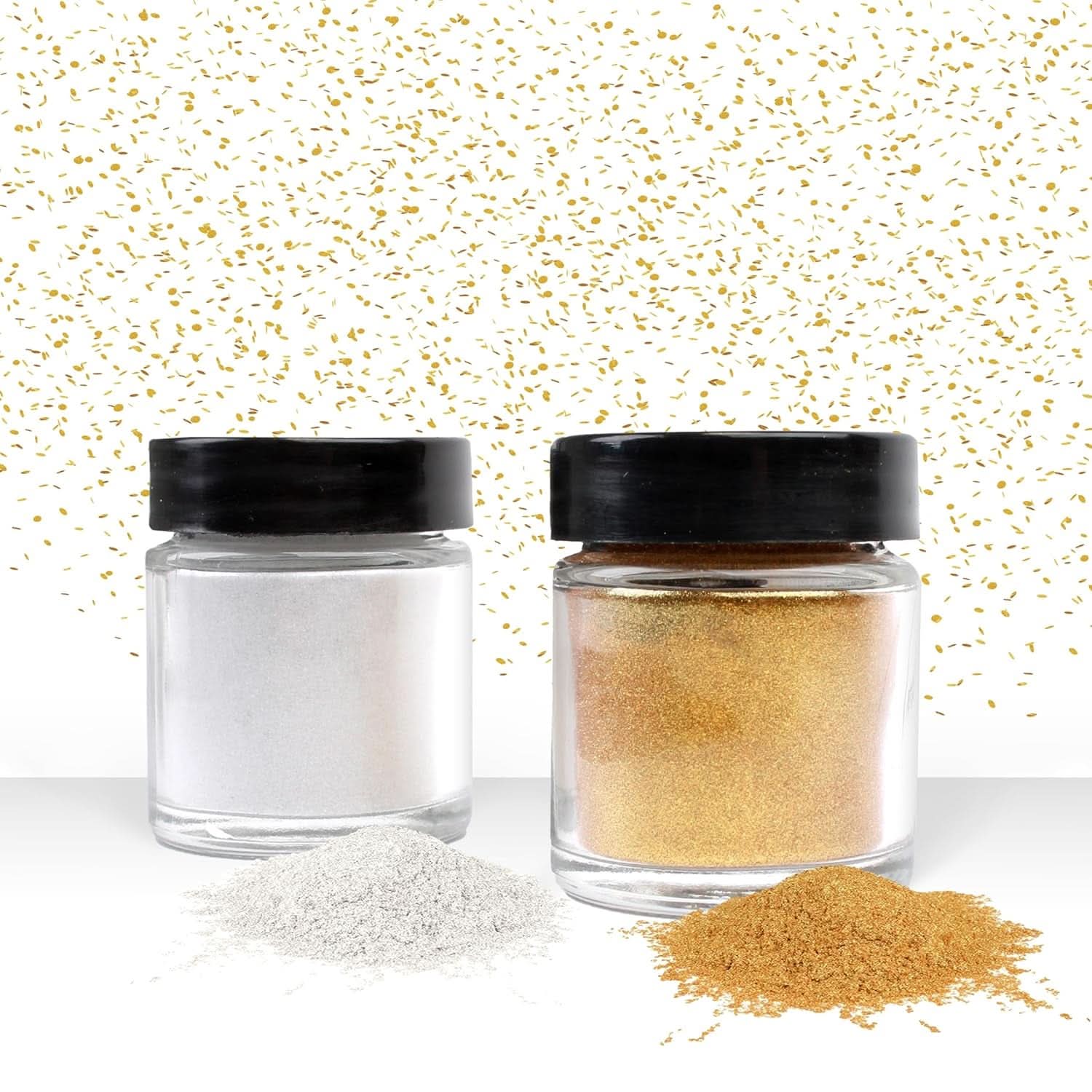 Günthart Glitzer, Puder, Gold und Silber, Set 2 x 7 Gramm Naty Shop