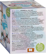 Heitmann Eierfarben – Mix It Pastell – 3 flüssige Eierfarben in Rosa, Türkis und Lila, Becher, Reis, Schablonen und Handschuhe – einfaches Eierfärben