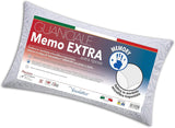 V.I.P. Sehr wichtiges Kissen V.I.P. Weißes Memory-Flake-Kissen, 45 x 75 cm, gesteppter Bezug aus Polyester, super atmungsaktiv, weich, hergestellt in Italien, Naty Shop Standard-Kissen, Standardtitel