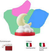 Klangfigur – Gute-Nacht-Geschichten – Klanggeschichten und Märchen – Spielzeug mit Lerninhalt, Jungen und Mädchen 3–5 Jahre, italienische Version Bebe Toys Naty Shop