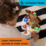 Baby Einstein, Drum & Learn Dean Musikalisches Lernspielzeug – Multisensorisches Babyspielzeug, 2 Spielmodi, Farben, Formen und Instrumente, über 50 Geräusche, ab 6 Monaten Babyspielzeug Naty Shop