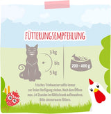 MjAMjAM – Premium-Nassfutter für Katzen – zartes Huhn mit fruchtigen Erdbeeren 400 g, 6er-Pack (6 x 400 g), natürlich mit extra Fleisch