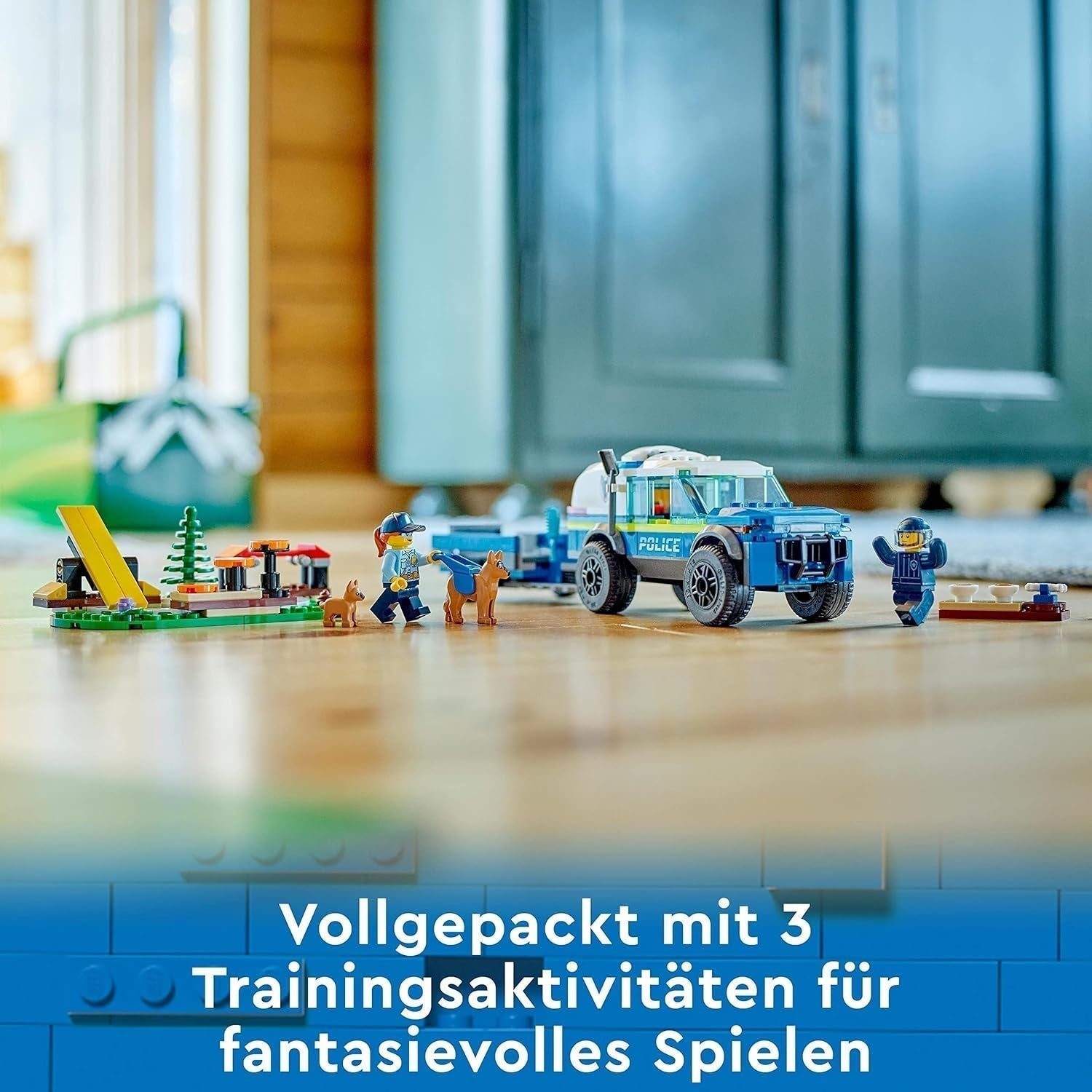 LEGO 60369 City Mobiles Polizeihundetraining, Spielzeug-Polizeiauto mit Anhänger, Hunde- und Welpenfiguren, Tierset für Kinder ab 5 Jahren. Bausets Besuchen Sie den LEGO-Store
