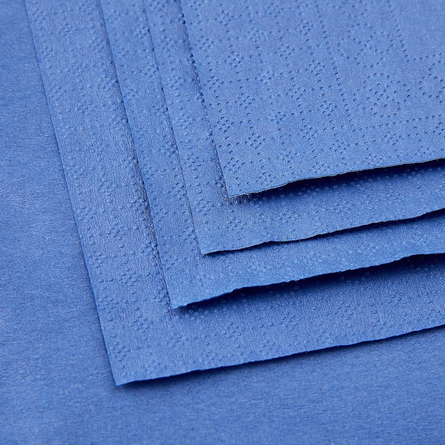 SER4230239 Serviette 40 x 40, 2-lagig, 1/4-Faltung, 100 Servietten, 2-lagig, glatte Kante, blau