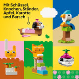 LEGO Classic Creative Animals, Box mit bunten Steinen, Baustein-Tierfiguren wie Hund, Katze, Hase, Hamster und Vogel, Konstruktionsspielzeug für Jungen und Mädchen ab 5 Jahren 11034 Bausets Besuchen Sie den LEGO-Store