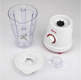 Girmi FR46 Elektrischer Mixer, 1,5 Liter, 2 Geschwindigkeiten Mit Pulse-Funktion, 4 Edelstahlklingen, Messbecherdeckel, Messbecher Mit Scale, Sicherheitseinrichtung, Weiß/Rot Kitchen Naty Shop