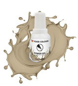 Gel-Lebensmittelfarbe, Beige, Champagnerfarbe, 20 g. Lebensmittelfarbe für ein breites Anwendungsspektrum zum Dekorieren von Kuchen, Torten, Sahne, Biskuit, Royal Icing, Macarons.
