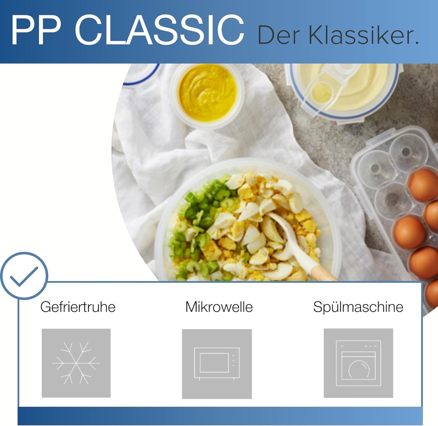 LocknLock PP Classic Frischhaltedosen-Set 5-teilig | 180 ml, 350 ml, 600 ml, 870 ml, 3,6 l | 100 % luft- und wasserdicht | ohne BPA | Gefrier- und Kühlschrank-Organizer | Spülmaschinen- und mikrowellengeeignete Aufbewahrungsboxen für Lebensmittel von Naty Shop