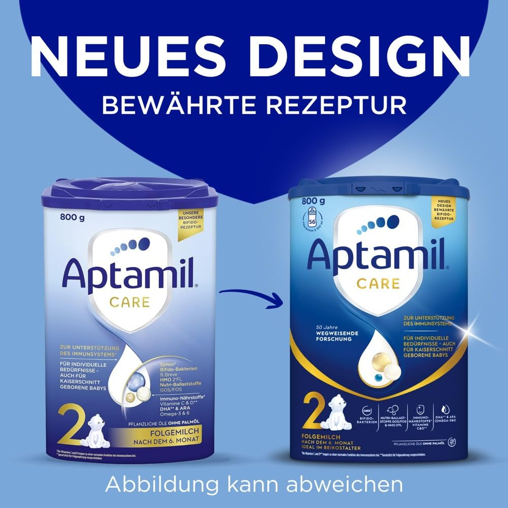 Aptamil Care 2 – Auch für Kaiserschnitt-Babys geeignet – 1 x 800 g