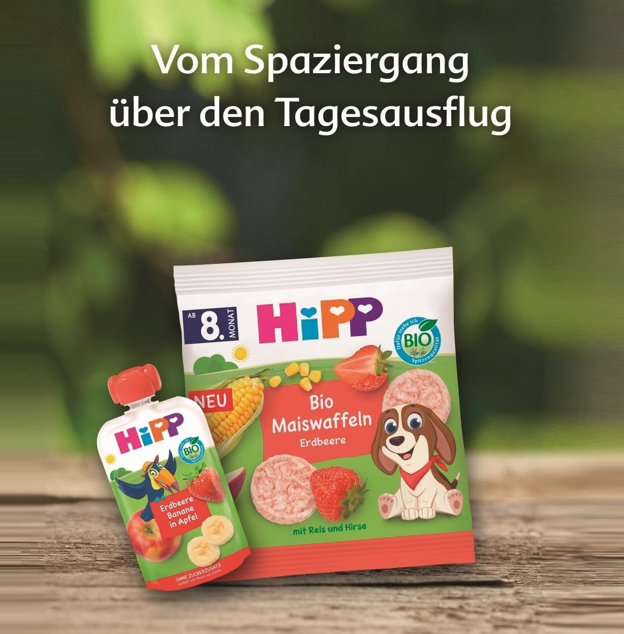 HiPP Leopard Riegel mit Joghurt und Kirschen in Banane (22 x 23g), ab 1 Jahr, nur mit Früchten gesüßt, in bester Bio-Qualität