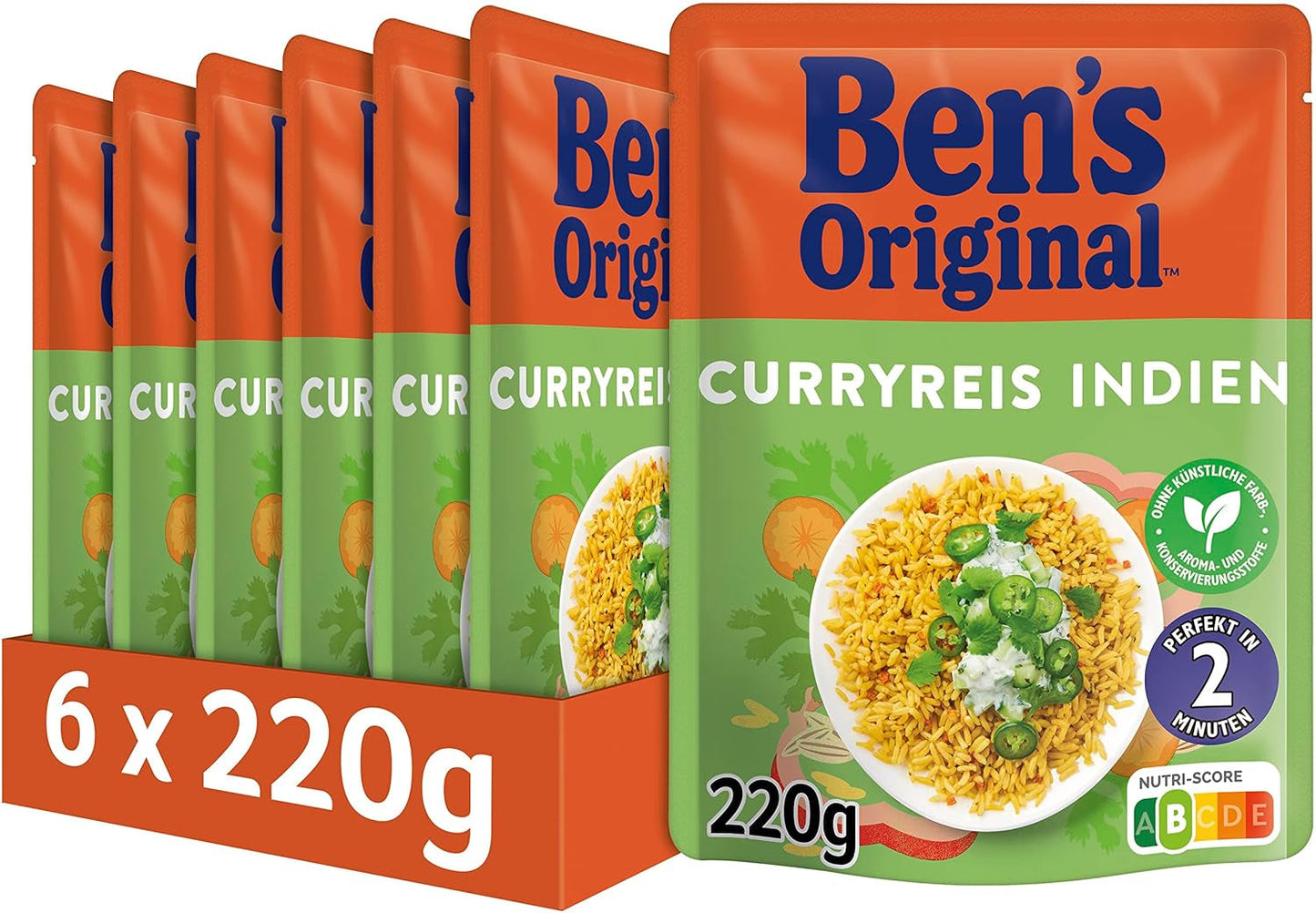 BEN'S ORIGINAL™ Mexikanischer Expressreis 6 x 220 g