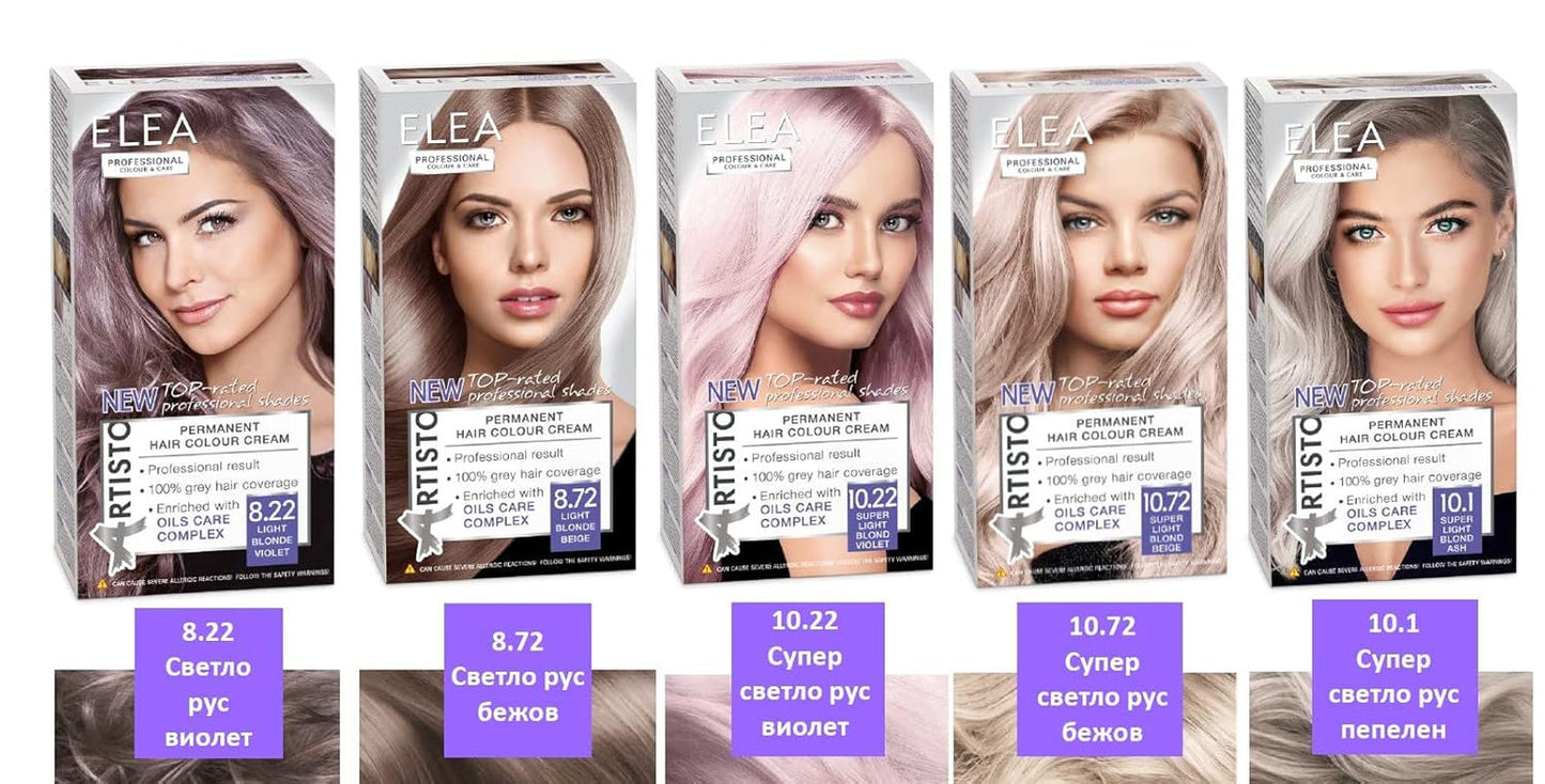 Color & Care permanente Haarfarbe 120 ml, professionelles Ergebnis, deckt graues Haar ab, angereichert mit Ölpflegekomplexen - Langanhaltende Haarfarbe (10,1 Superhelles Aschblond) Haarfärbemittel Naty Shop