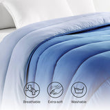 Pikolin Home - Wendedecke 300 G - Zweifarbige nordische Füllung - Für Bett 135 - bequem, warm, atmungsaktiv, Malve, 220 x 220 cm Steppdecken und Steppdecken Naty Shop
