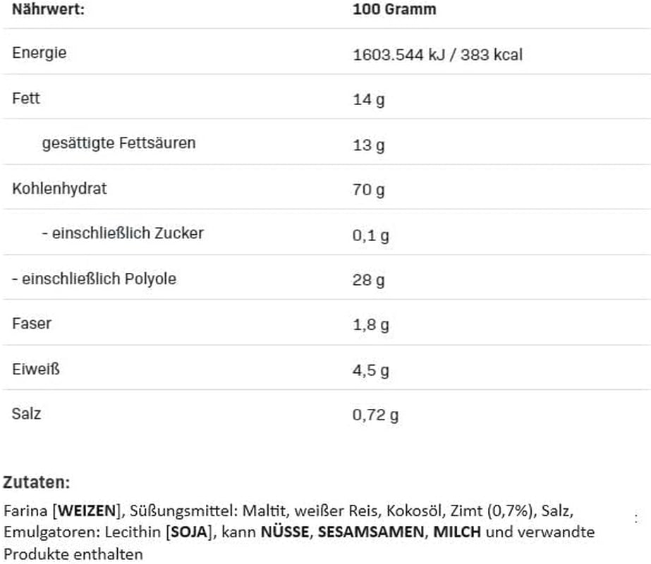 Allnutrition Nutlove Crunchy Flakes mit Zimt 300G Müsli Naty Shop