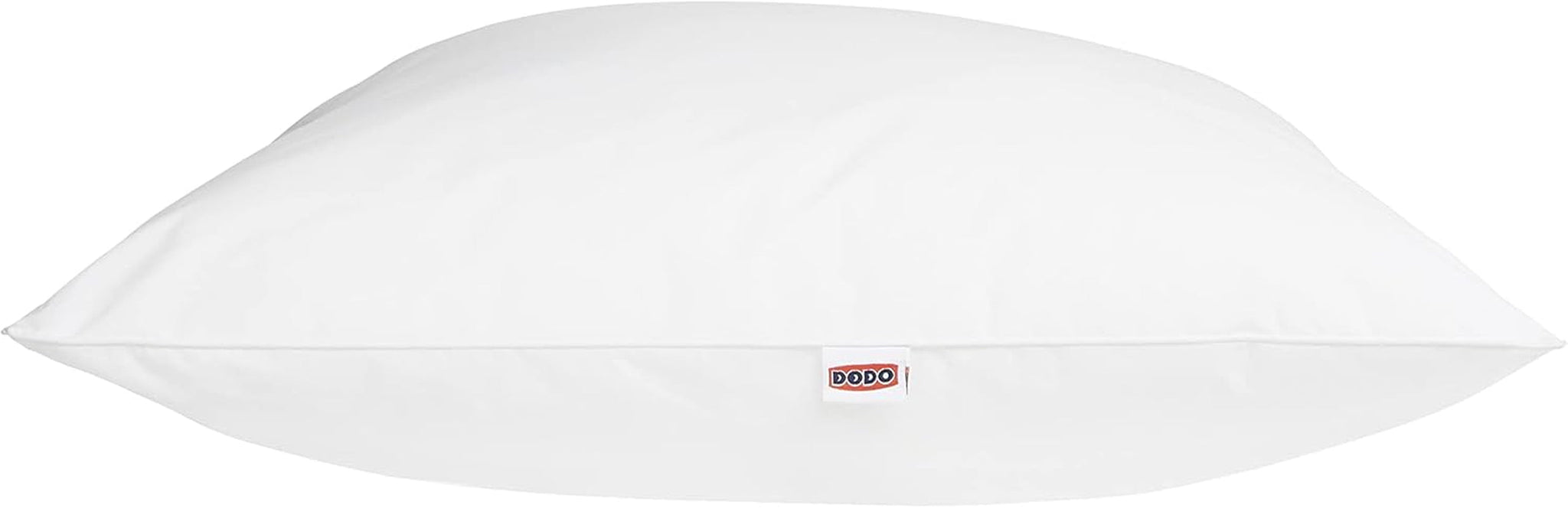 DODO 64476 Calgary-Kissen, Daunen/Gänse- und Entenleder, 65 x 65 cm, Weiß Naty Shop Standardkissen