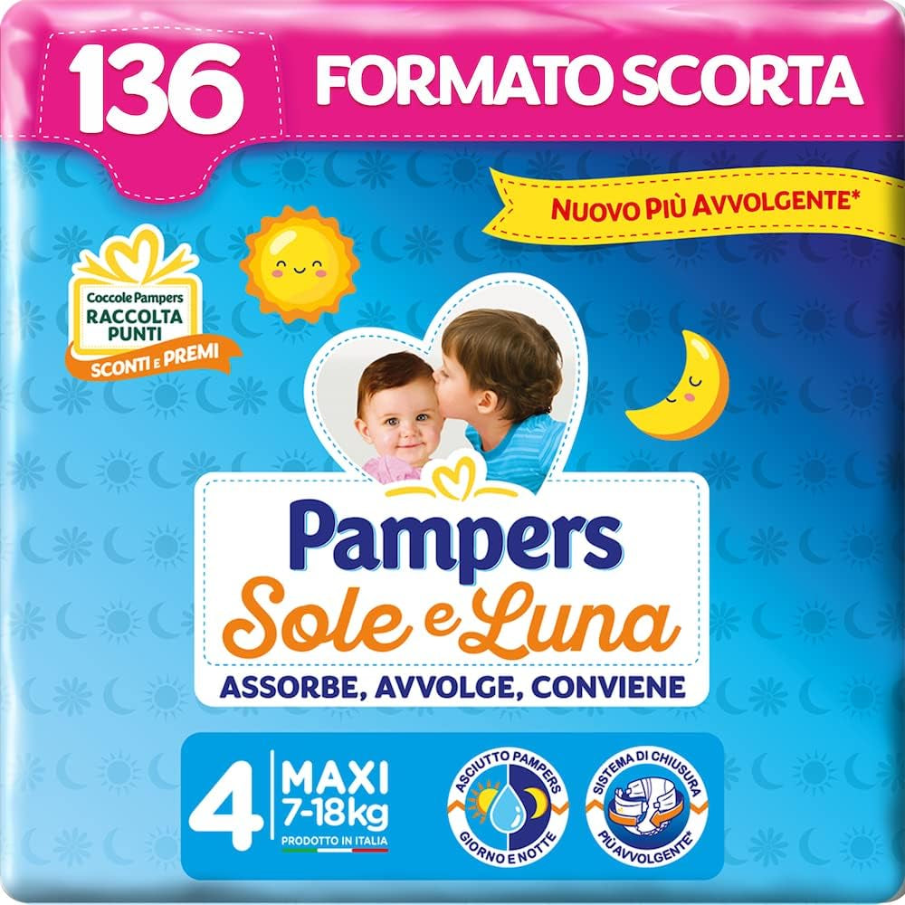 Pampers Sun and Moon Windeln, Unisex, Junior, Größe 5 (11–25 kg), 120 Windeln