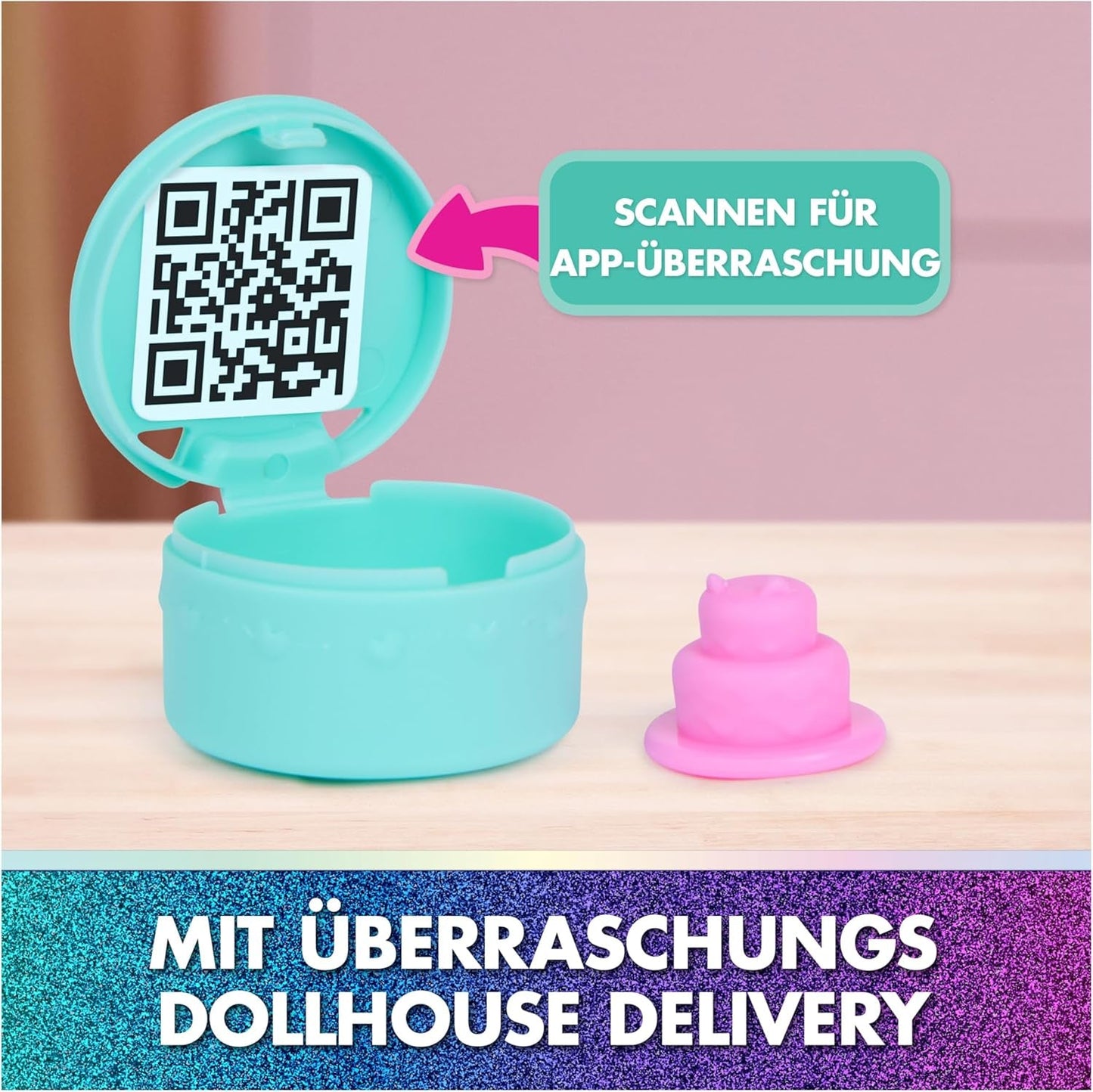 DREAMWORKS GABBY'S DOLLS HOUSE: DER FILM – Portal Room Kuchis mit Zucker bestreute Küche mit Figur und Zubehör, für Kinder ab 3 Jahren