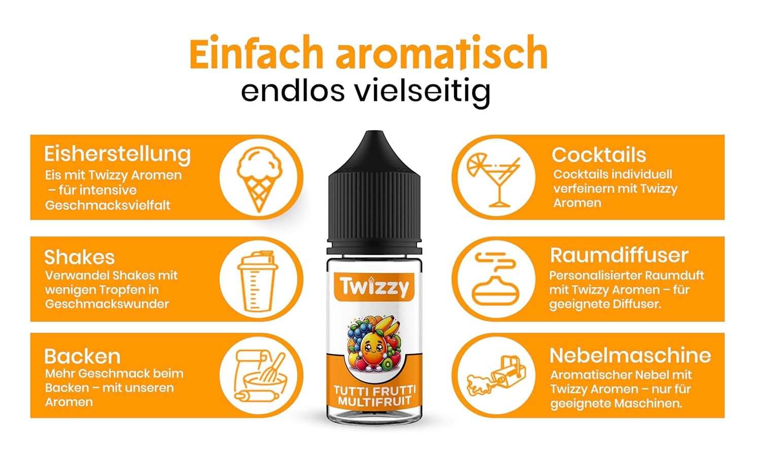 Twizzy Konzentriertes Tutti Frutti Aroma, 30 ml Aromen Naty Shop