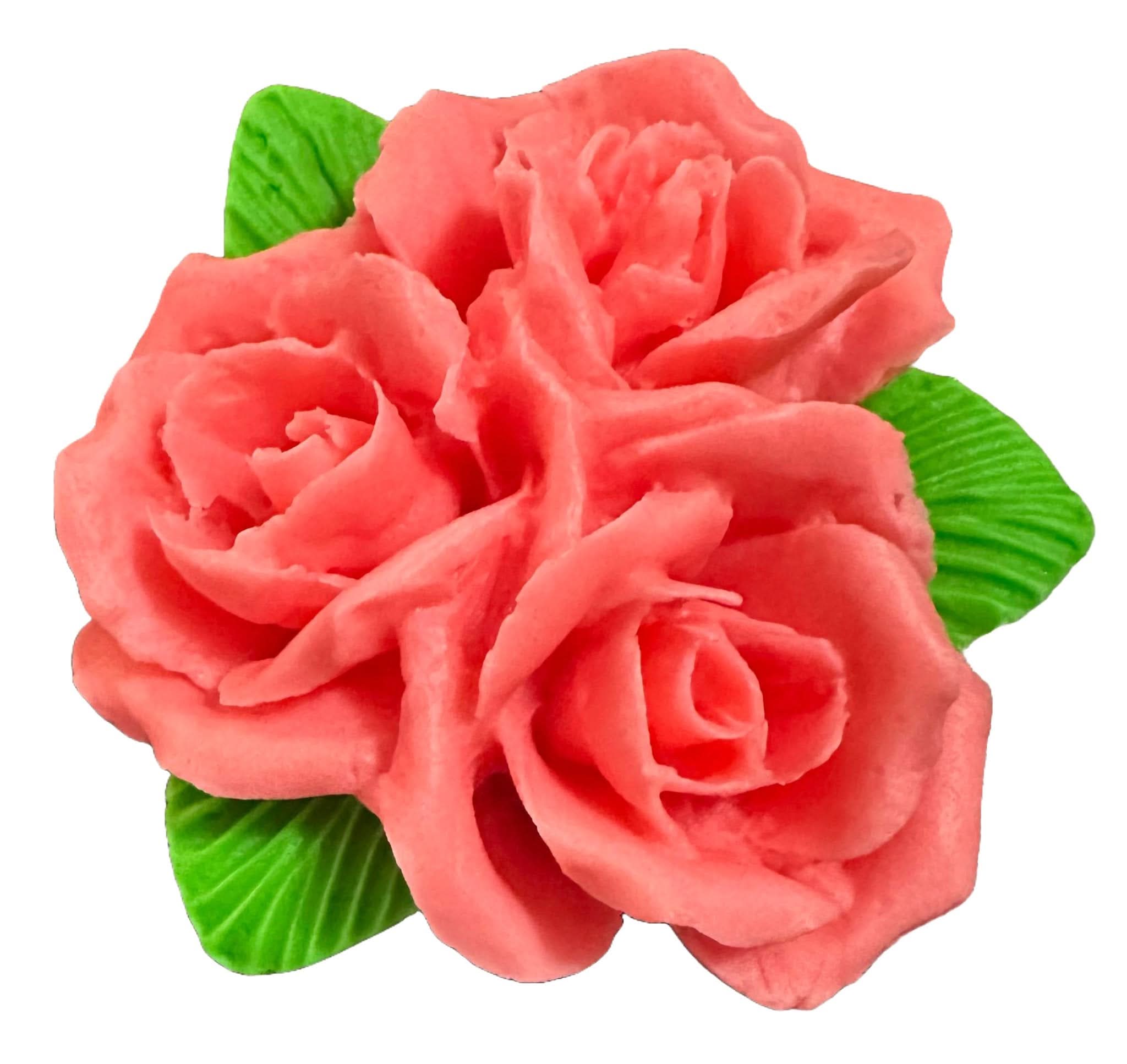 Essbare Zuckerdekoration, Strauß rosa Rosen, Dekorationen von Sugar Paste Nati Shop