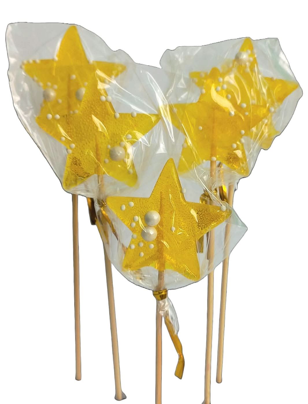 Essbare Zuckerdekoration, Isomalt, gelb, 1 Stück Dekorationen von Sugar Paste Nati Shop