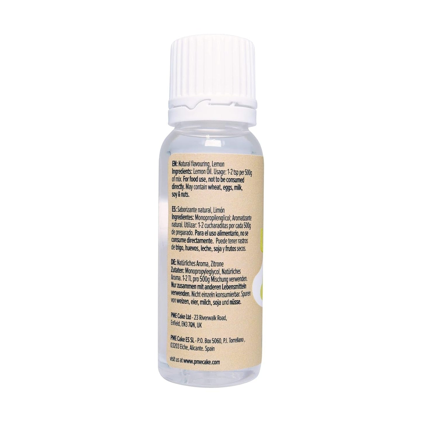 100 % natürliches Zitronenaroma, 25 ml (2er-Pack) Süßstoffe Naty Shop